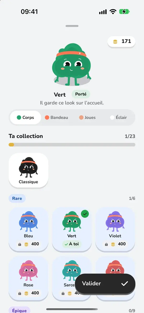 Garde-robe : les couleurs de Flowy par rareté et leur prix