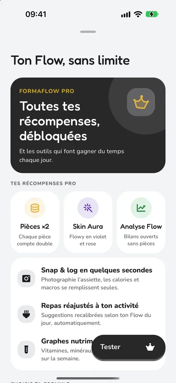 Écran Pro : les récompenses et les fonctions de l'abonnement